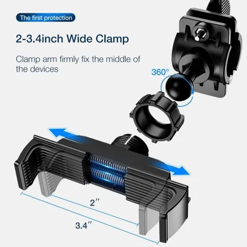 Vista 3 de Soporte de bicicleta para manubrio para teléfonos Pixel 7/Pro/6a/6/Pro - Soporte de silicona para bicicleta Correa antideslizante a prueba de golpes