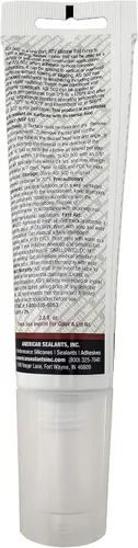 Vista 2 de Sellador de silicona 100% RTV - Tubo exprimible de 2.8 oz - Transparente