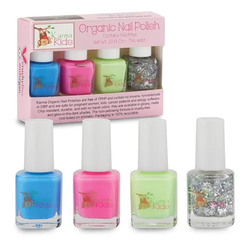 Vista 8 de Karma - Juego de esmaltes de uñas para niños, n.º 2, esmalte de uñas natural seguro para niñas pequeñas, no tóxico, vegano y libre de crueldad