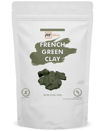 Vista 8 de Arcilla verde francesa en polvo 0.22 libras / 100 GMS Illite arcilla de montmorillonita para máscaras faciales, cremas, exfoliantes suaves