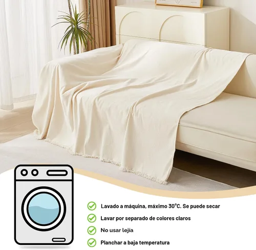 Vista 7 de MYSKY HOME Funda para sofá seccional, 2 piezas de fundas de sofá de felpilla para sofá en L, protector de muebles para mascotas, niños, funda