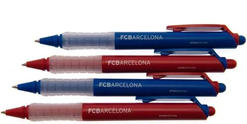 Vista 2 de FC Barcelona - Juego de bolígrafos (paquete de 4) (talla única) (azul/rojo)