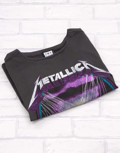Vista 5 de Amplified Metallica - Camiseta corta para mujer con banda de Master of Puppets