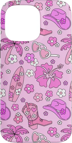 Vista 20 de iPhone 16 Coastal Cowgirl Estética Rosa Cowgirl Hat Cowboy Boots Boho Case