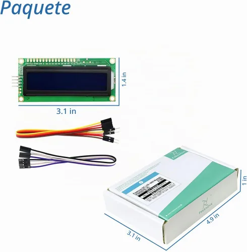 Vista 6 de Freenove I2C IIC LCD 1602 pantalla serial 16x2 nuevo tipo I2C 1602