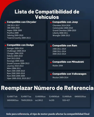 Vista 7 de VEHICODE Sensor de temperatura del refrigerante del motor, sensor de temperatura del agua ECT compatible con Jeep Wrangler Grand Cherokee Liberty
