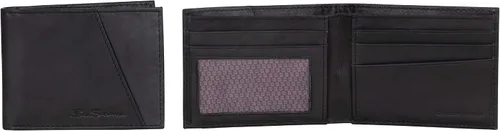 Vista 5 de Ben Sherman Mens Manchester Slim Bifold Full-Grain Leather RFID Minimalist Gift Box Wallet