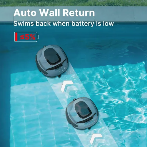 Vista 12 de POOLPURE Limpiador de piscina inalámbrico profesional, estacionamiento de autoservicio