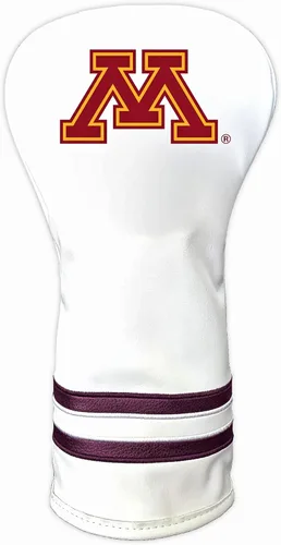 Vista 4 de Team Golf NCAA Blanco Vintage Cubierta para Cabeza de Conductor de Golf, Diseño Ajustado, Diseño Retro