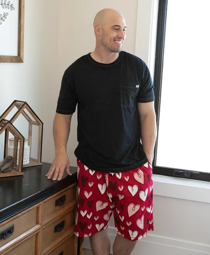 Vista 143 de Lazy One - Pantalones cortos de pijama para hombre, ropa de dormir