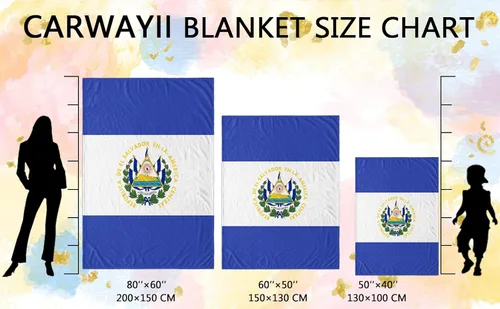 Vista 7 de Manta patriótica de franela azul suave de El Salvador, regalo para mujeres y hombres, manta mullida para sofá regazo, para interiores y exteriores
