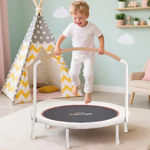 Vista 7 de Ativafit - Trampolín con banda elástica de 36 pulgadas, mango grande para niños de 2 a 6 años, trampolín mini para interiores y exteriores
