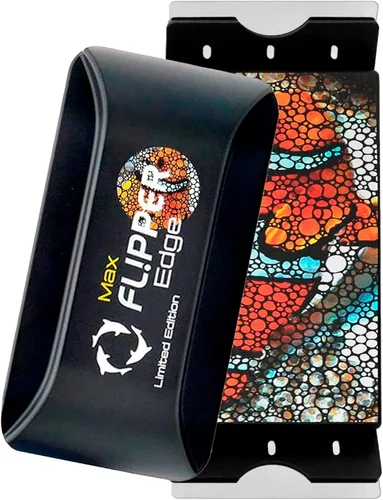 Vista 10 de FLIPPER EDGE MAX - Limpiador magnético 2 en 1 para tanques de vidrio y acrílico de hasta 1 pulgada (0.945 in) de grosor, diseño de doble hoja