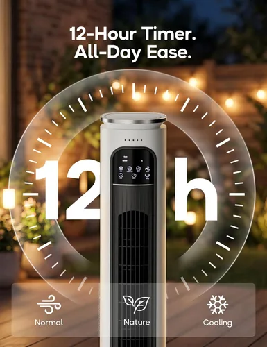 Vista 5 de Unidad de aire acondicionado portátil sin ventanas con control remoto, enfriador de aire evaporativo sin ventilación de 37 pulgadas, enfriador