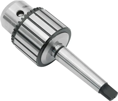 Vista 2 de Portabrocas súper resistente de 5/8" con vástago MT2 y llave de mandril para taladros Woodlathe y pilar