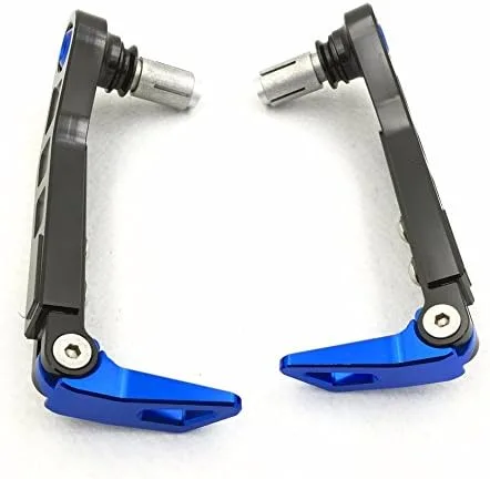 Vista 4 de XKH - Negro Azul Motocicleta Ángulo de longitud ajustable CNC 7/8" (22mm) Protector Proguard Pro Palancas de embrague de freno protector compatible
