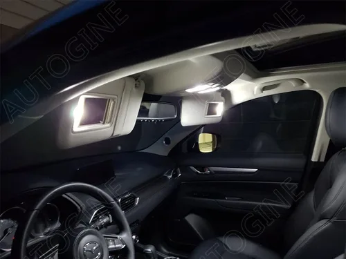 Vista 4 de AUTOGINE Kit de luces LED blancas para interiores Mazda CX-5 CX5 2013 2014 2015 2016 2017 2018 2019 2020 2021 2022 Super Bright 6000K paquete
