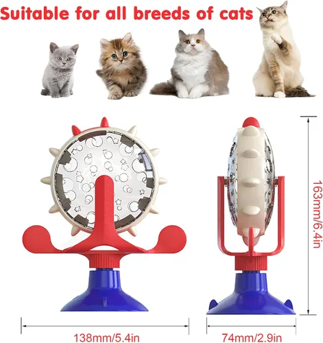 Vista 2 de Juguete Dispensador de Golosinas para Gatos y Perros - Alimentador Interactivo para Gatos Juguetes Alimentadores de Comida para Mascotas Dispositivo