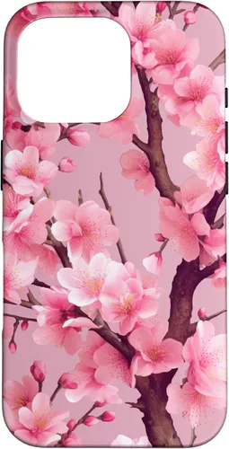 Vista 20 de Sakura Tree Japanese Funda para iPhone 17 con diseño de flores de cerezo rosa