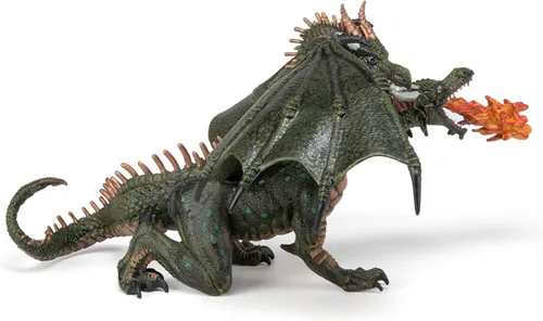 Vista 6 de Papo - Figura realista de dragón de dos cabezas - A partir de 3 años - Colección de fantasía y medieval - Juego creativo de aventuras legendarias
