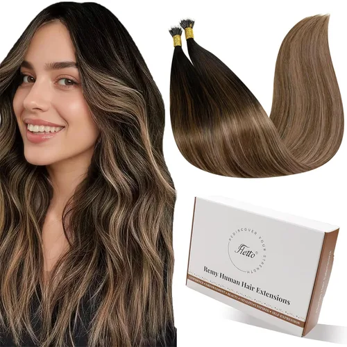 Vista 12 de 【Descuento】Hetto - Extensiones de cabello con cinta adhesiva, 40g, extensiones de cabello humano, color rubio ceniza oscuro degradado a rubio medio