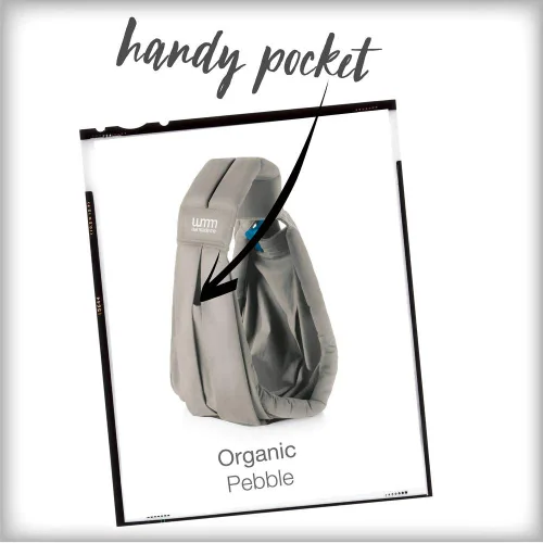 Vista 3 de Diono We Made Me Smile Classic - Eslinga para bebé, cinco posiciones de transporte, de 3,6 a 35.1 lbs, color gris delfín 20042-GL-03