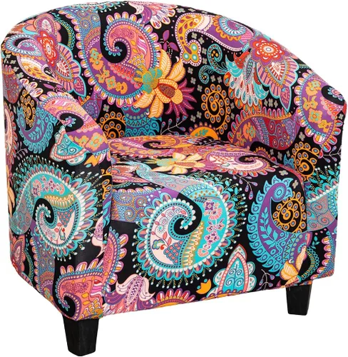 Vista 19 de NILUOH - Funda elástica para silla de club, cubierta elástica para silla de bañera, fundas para silla de barril, fundas para sillón, cubierta para 01
