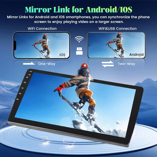 Vista 5 de [Roinvou] Radio de coche Android 15 de 2+64 GB para Hyundai Santa Fe IX45 2013-2017