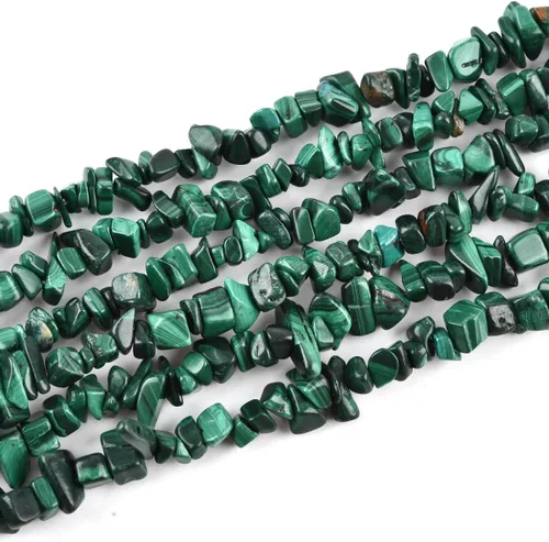 Vista 12 de Cuentas de amazonita genuinas de 0.197-0.315 in de forma irregular para hacer joyas, 1 hebra de 32 pulgadas