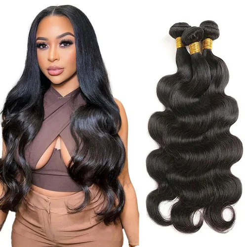 Vista 27 de Color 30 paquetes de cabello humano marrón onda del cuerpo paquetes 8 10 12 pulgadas brasileño virgen Remy extensiones de cabello humano doble trama