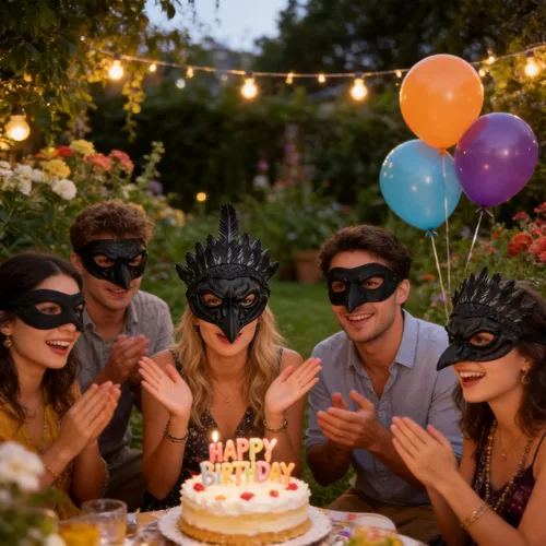 Vista 7 de 1 máscara de cuervo negro, máscara de pájaro de cuervo, máscara de pájaro para Halloween, fiesta, accesorios de carnaval, cosplay