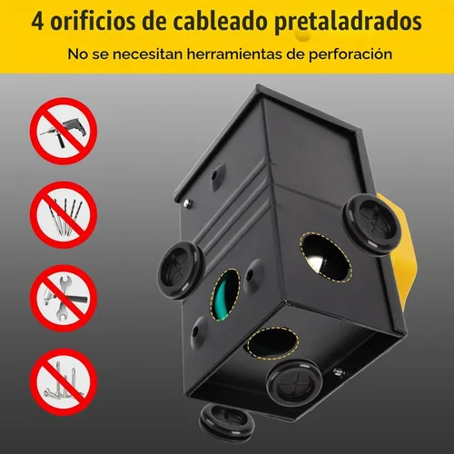 Vista 3 de Cable generador de 50 amperios con caja de entrada de alimentación preperforada, cable de extensión de generador de alta resistencia real STW