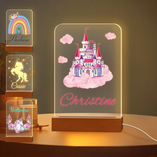 Vista 22 de Luz nocturna con foto personalizada, lámpara LED con nombre de corazón, lámpara acrílica personalizada con imagen, regalo para su novia, amante