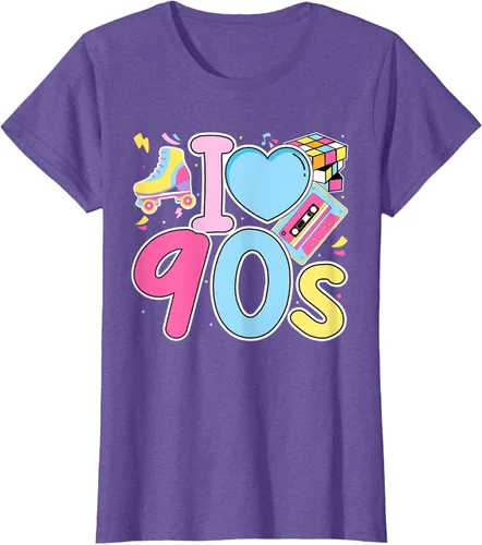 Vista 29 de I Love 90's Retro Style Nostalgia Vibe Funny 1990's Party T-Shirt Negro