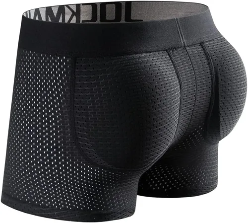 Vista 4 de JOCKMAIL Ropa interior acolchada de malla transpirable para hombre, boxeador acolchado para hombre