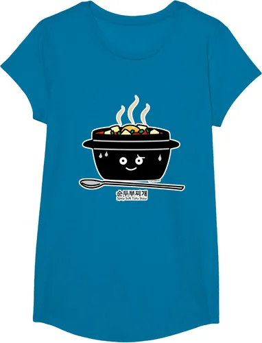 Vista 86 de Sopa coreana de guiso de tofu suave picante Sundubu jjigae huevo caliente, gris, S Negro