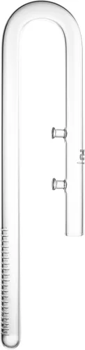 Vista 10 de Tubo de lirio de vidrio para acuario para filtro de tanque de peces, desnatador de superficie de flujo de salida único, protege peces y camarones.