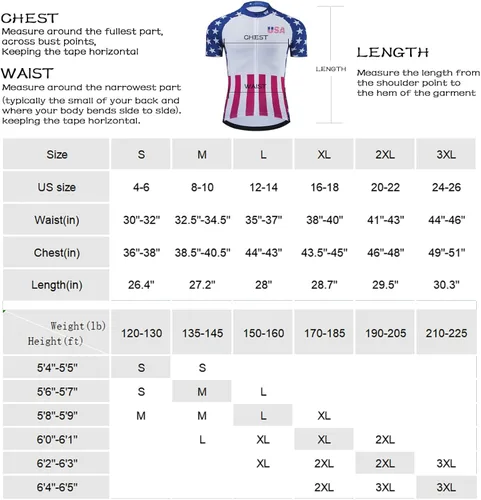 Vista 7 de Lo.gas Camiseta de ciclismo de EE. UU. para hombre, manga corta, para ciclismo, con bandera estadounidense, ropa de bicicleta de carretera