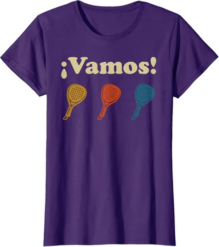 Vista 11 de Camiseta Vamos Padel Player Sport en Español Retro Hombre