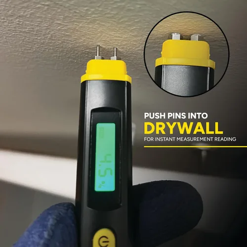 Vista 6 de General Tools - MMP100 - Medidor de humedad digital compacto – Herramienta con pin detecta la humedad en madera y materiales de construcción