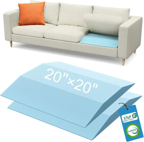 Vista 9 de Soporte de cojín de sofá para asiento caído, 20 x 20 x 2 pulgadas, espuma
