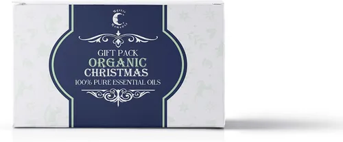 Vista 2 de Mystic Moments Paquete de iniciación de aceite esencial de Navidad orgánico de 5 x 0.3 fl oz Hoja de canela, brote de clavo, incienso, naranja