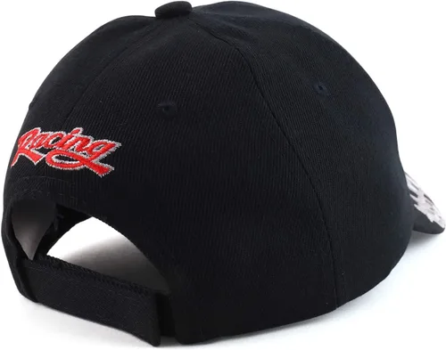 Vista 3 de Armycrew Gorra de béisbol estructurada con llama bordada en 3D Negro