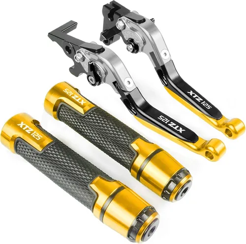 Vista 8 de Accesorios para Yamaha XTZ125 XTZ 125 2014 2015 motocicleta Racing accesorios CNC freno embrague palancas manillar mango motocicleta freno embrague