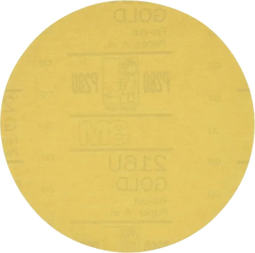 Vista 17 de 912 Hookit disco de arena P5A de 3" color oro de 3M, P220, 3, Dorado