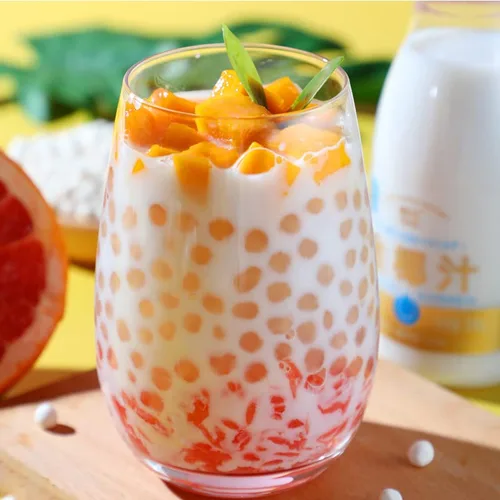 Vista 5 de Soeos Perlas de Tapioca de Sagú 14.1oz, sagú pequeño, rocío de sagú, granos