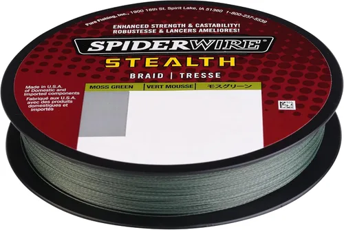 Vista 2 de Spiderwire Stealth Braid 3000 Yardas Verde musgo