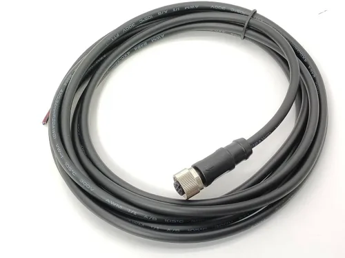 Vista 14 de Elecbee Cable M12 A-Code Conector recto de cabeza hembra individual Cable eléctrico de enchufe de aviación (cable de 12 pines 1M/3.3 pies)