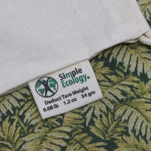 Vista 8 de Simple Ecology Bolsas reutilizables para compras y almacenamiento, muselina de algodón orgánico, juego de 6 (2 unidades de L, M, S)