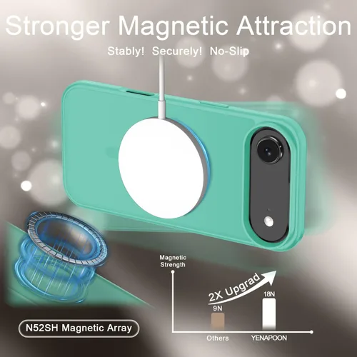Vista 1405 de Funda para Google Pixel 10 Pro XL, cubierta magnética mate, color negro Fit for MagSafe, Screen Protector included, Shockproof Military Grade